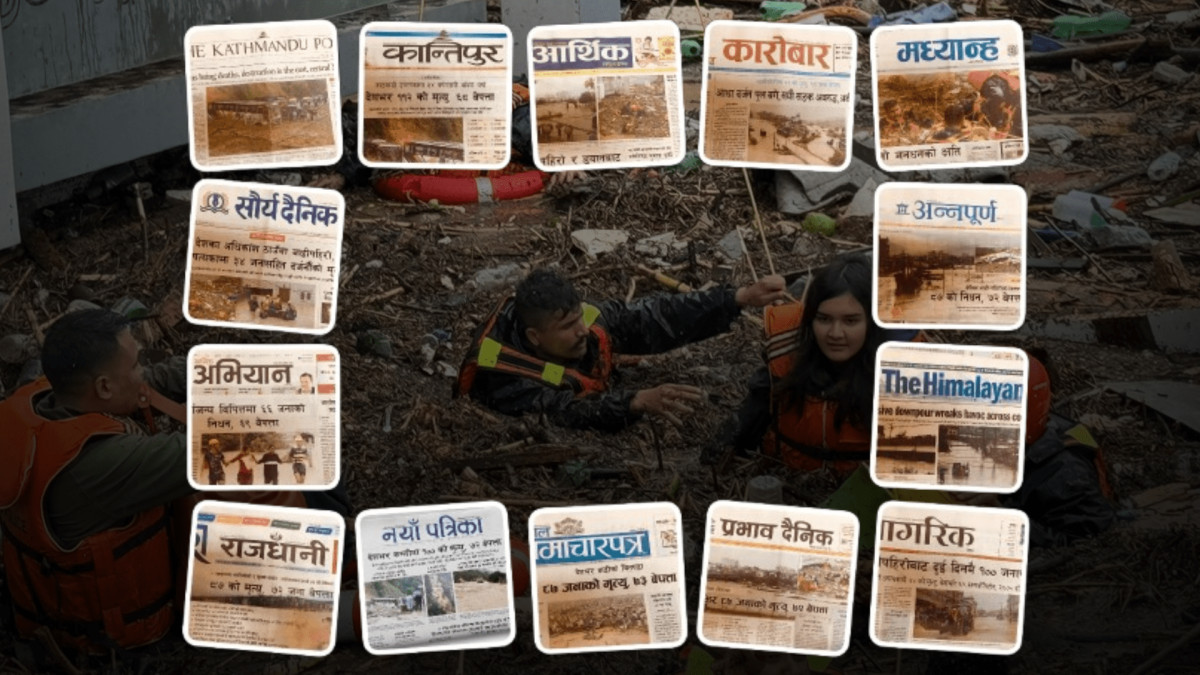 बाढी पहिरोको कहरमा कुन पत्रिकाको कभरेज कस्तो ?
